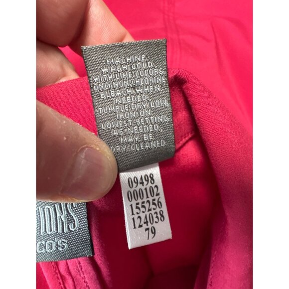 Additions By Chicos Womens Red Zip-Front Jacket With Pockets Size 0 US S - Picture 6 of 7